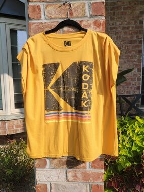 Kodak Women's Yellow Logo T-Shirt